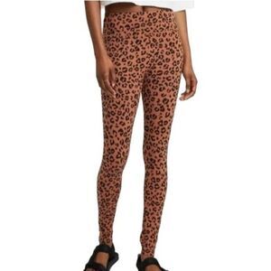 Wild Fable Womens Pants Brown XXL Leopard Print High Waist Leggings New
